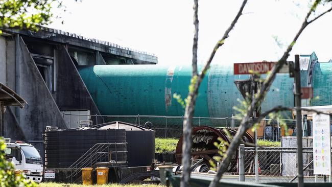 One of three 60m long digesters designed to facilitate an aerobic composting process. Picture: Brendan Radke