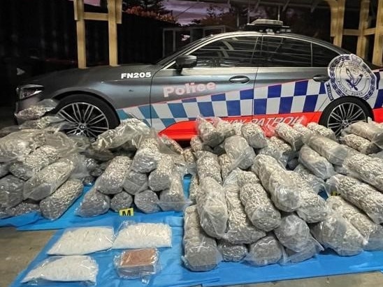 A Cabramatta man was found with of cannabis, heroin and methylamphetamine during a vehicle stop near Byron Bay on Tuesday, July 6, 2021. Photo: NSW Police.