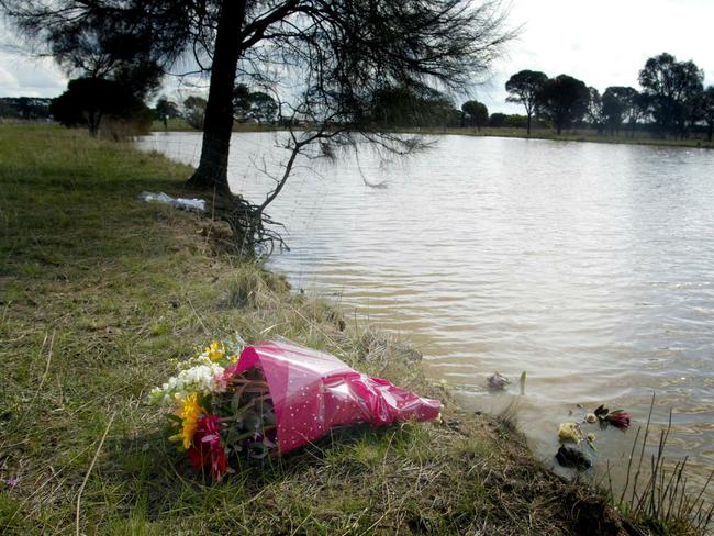 The dam where the three Farquharson children lost their lives.