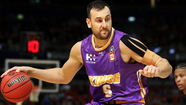 Bogut says his 35-year-old body is weary, but holding up to the rigours of the NBL. Picture: Getty Images