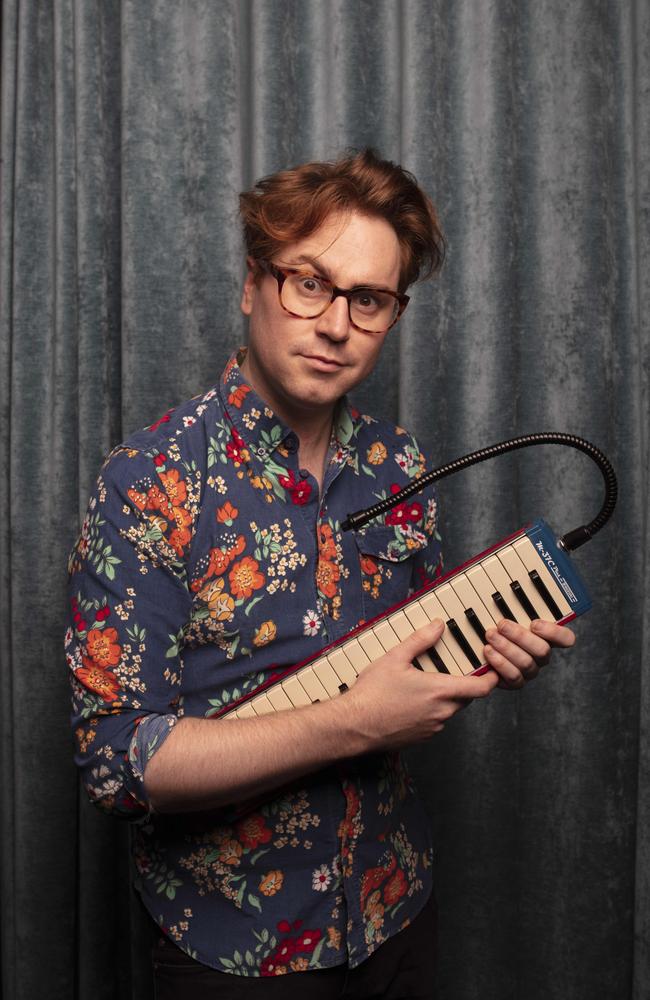 Bluey musical composer Joff Bush with his melodica. Picture: Russell Shakespeare