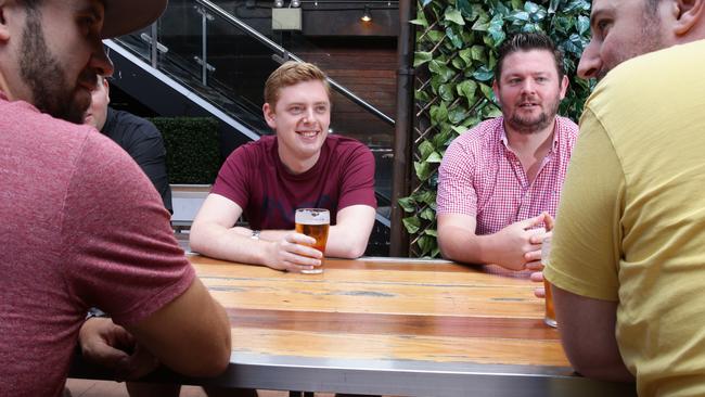 Josh Fordham has created a Hills group called Beer Buddy for dads to meet new people and make friends while having a casual drink.