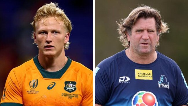 Carter Gordon and Des Hasler. Photos: Getty Images