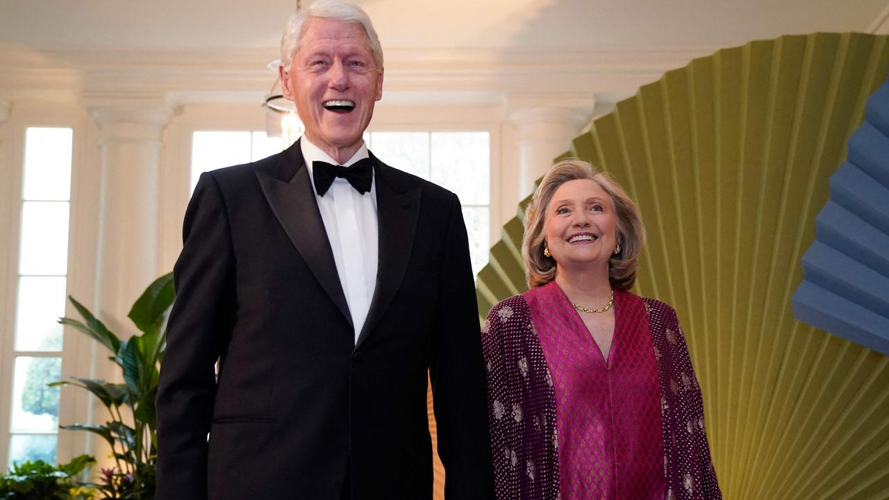 Bill and Hillary Clinton have endorsed Kamala Haris. (Photo by Drew Angerer / AFP)