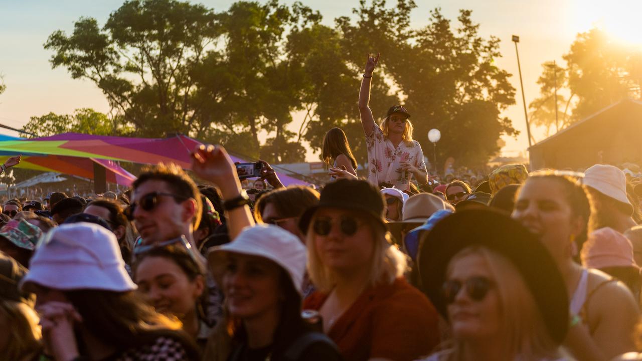 Missy Higgins fans at BASSINTHEGRASS 2021. Picture: Che Chorley