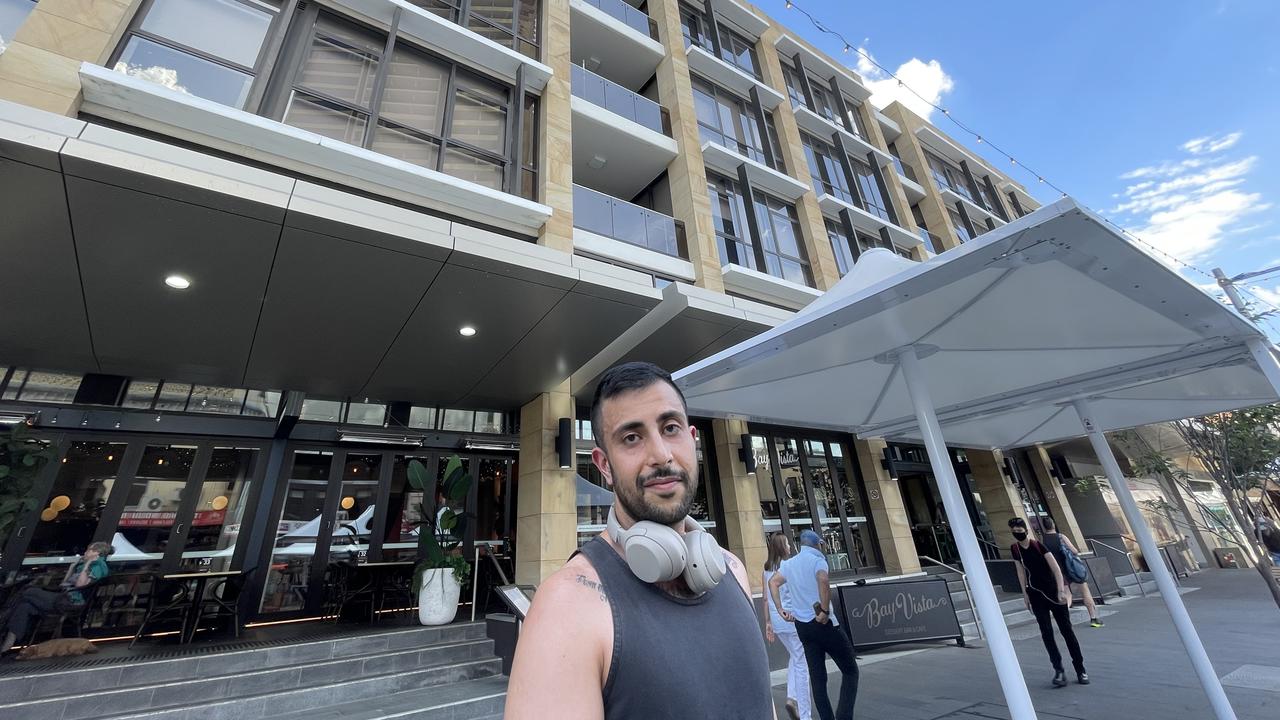 Noise from the crowds does not faze Church St resident Arman Ghasemian.