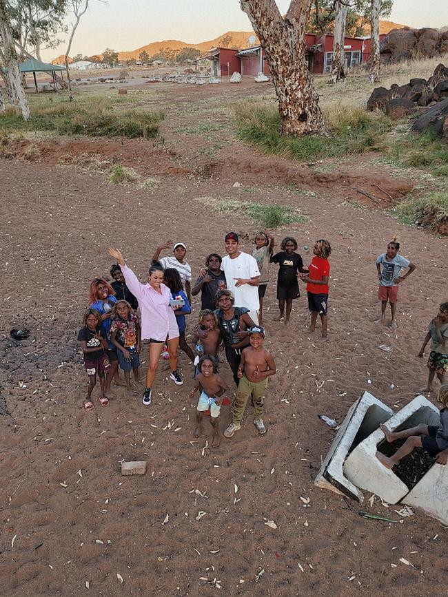 Poppy Radbone loves visiting Aboriginal communities, “especially with my babies”.