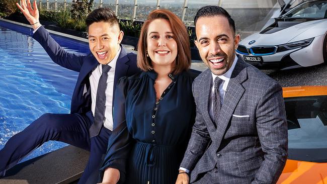 Calvin Chan, Rebecca Edwards and Zed Nasheet are among Victoria's top real estate young guns.