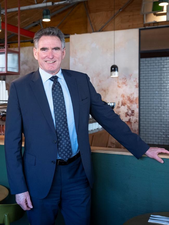 Ross McEwan at a South Melbourne cafe. Picture: NAB