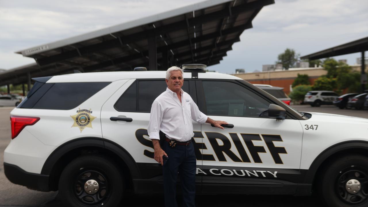 Chris Nanos is a sheriff in Arizona who has criticised constitutional sheriffs. Picture: SBS Dateline