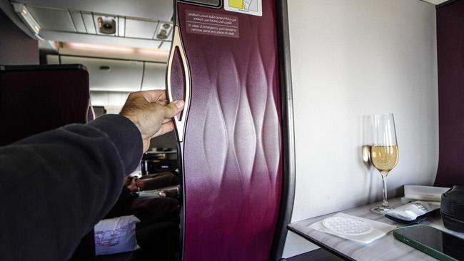 The privacy door forms your own cocoon. Picture: Jeremy Drake