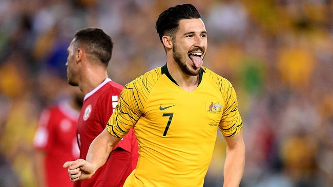 Mathew Leckie has been training with the Socceroos. Picture: AAP 