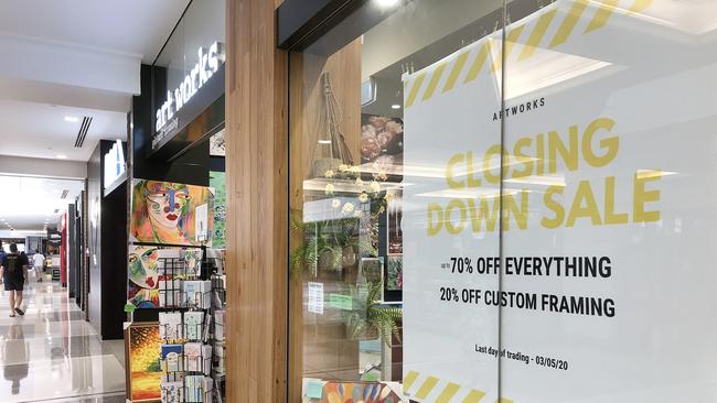 Empty floors at Indooroopilly shopping centre where they have had mass store closures. Photographer: Liam Kidston.