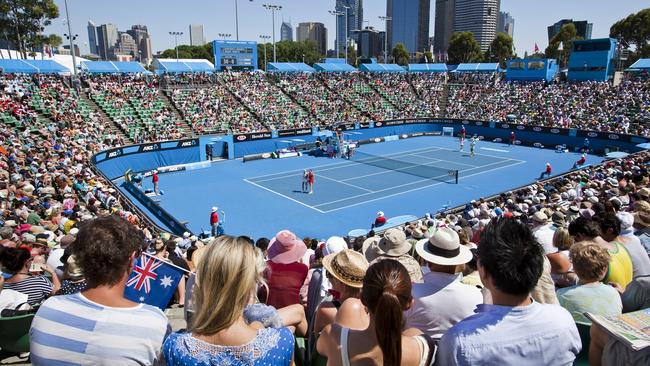 Police could refuse to patrol major events like the Australian Open next month. Picture: Supplied