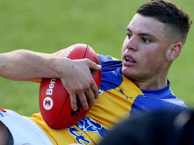 EFL footy: Berwick v Noble Park6  A Zasoi with the ball for Noble Park.Picture : Stuart Milligan