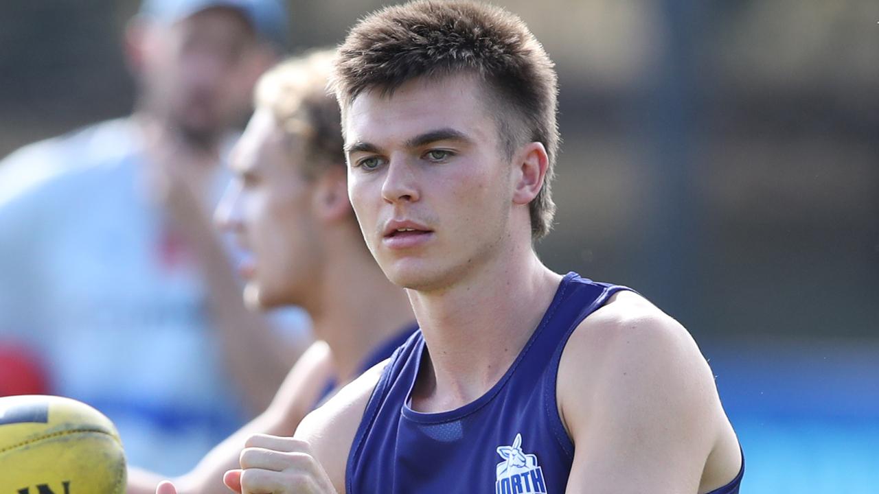 No. 2 draft pick Colby McKercher has adjusted well to the demands of his first fortnight at North Melbourne. Picture: David Crosling