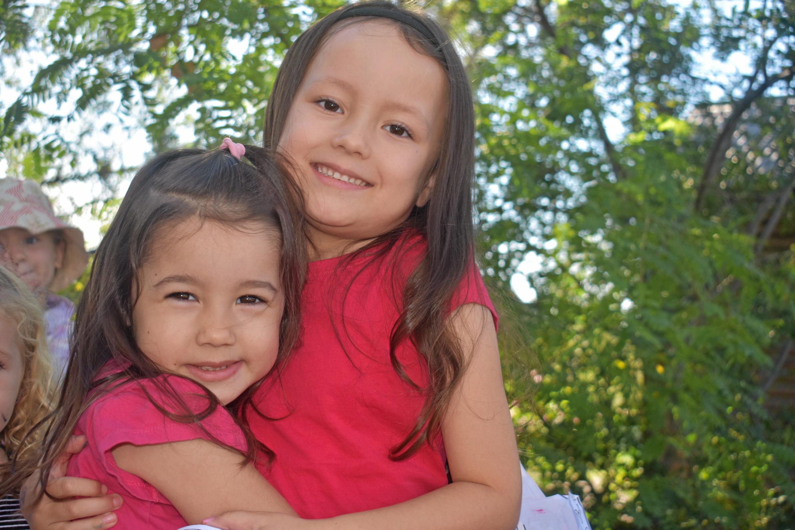 Eden and Zara Rhodes. Picture: Ellen Ransley