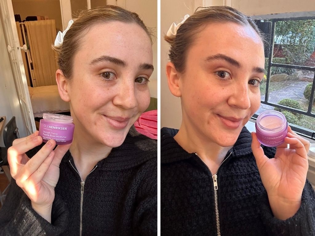 Philippa Tonkin tries the Ole Henriksen Strength Trainer Peptide Boost Moisturiser.