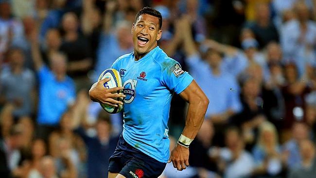 Waratahs superstar Israel Folau has been a huge boost to rugby union on and off the field. Picture: Mark Evans