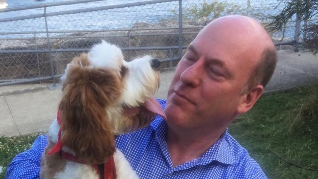 Trent Zimmerman MP with Simba.