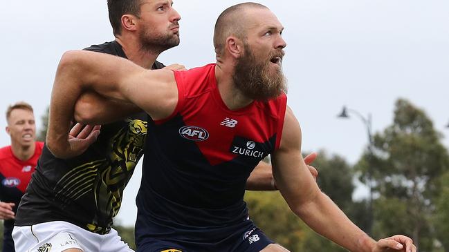 Superstar Max Gawn is excited by his side’s 2021 prospects. Picture: Michael Klein