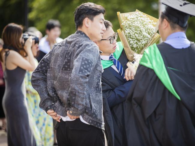 University of Tasmania Hobart Graduations 2019, Wednesday morning. Picture: RICHARD JUPE