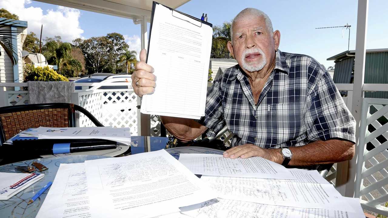 POWER OUTRAGE: Ken Cummins wants to stop pensioners being over-charged for power at caravan parks. Picture: Scott Powick