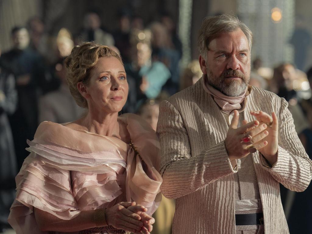 Aussie actor Brendan Cowell also stars as Duke Ferdinand Richese. Picture: Binge