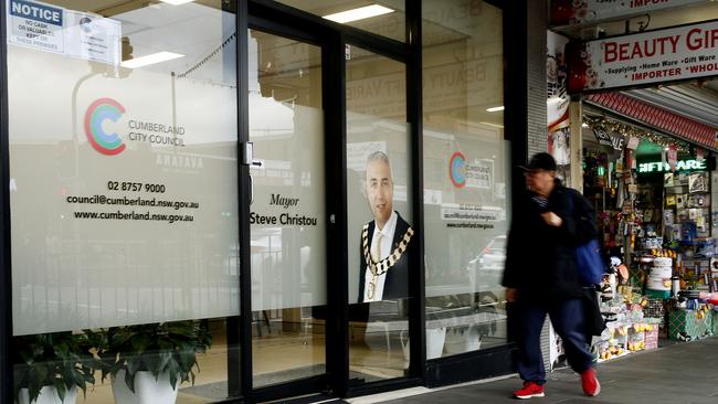 Cumberland Council's Pop-up office on Merrylands Road, Merrylands. Picture: John Appleyard