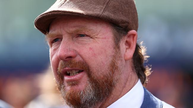 Trainer Gary Portelli is hoping the rain stays away for the sake of his runners at Rosehill on Saturday. Picture: Jeremy Ng / Getty Images