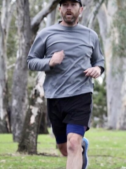 Adelaide lawyer Adam Rosser takes on one of his hundreds of parkruns. Picture: Supplied