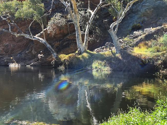 A hidden gem in the NT, where still waters create a perfect reflection. Picture: Mella Martin-Hewitt