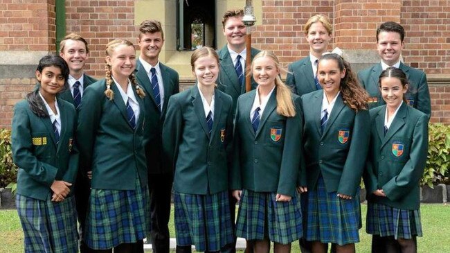 2017 St Luke’s school captains: Dayna Aislinn and Evan Caville, Cultural Captain: Thomas Duffy, Sport Captain: Connor Morrison, Academic Captain: Anika Aziz, Chapel Captain: Ryan Templeman, Service Captain: Abbey Thorne, Hoog House Captain: Chelsea Warburton, Morris House Captain: Molly Nelson, Browning House Captain: Ronny Hobi, Noble House Captain: Catherine Van der Walt.