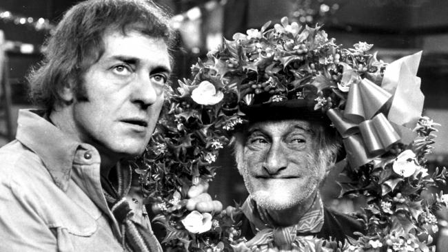 Harry H Corbett with Wilfred Brambell in "Steptoe &amp; Son".