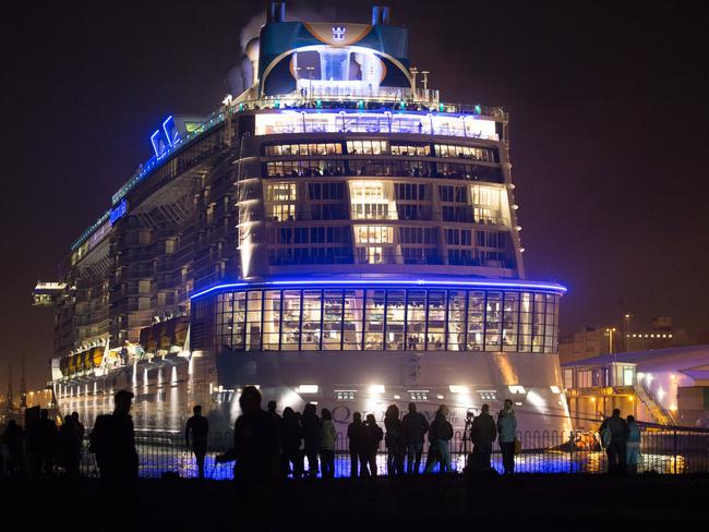 Quantum of the Seas, pictured while docked at Southhampton.