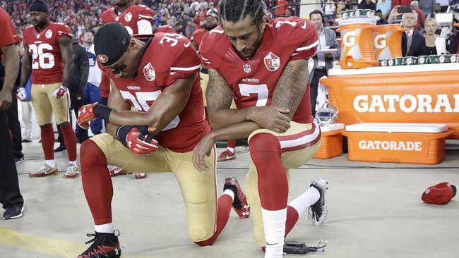 Eric Reid joined Colin Kaepernick as he staged another protest today.