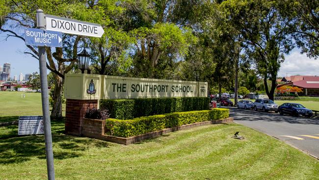 The exterior of the Southport School. Picture: Jerad Williams