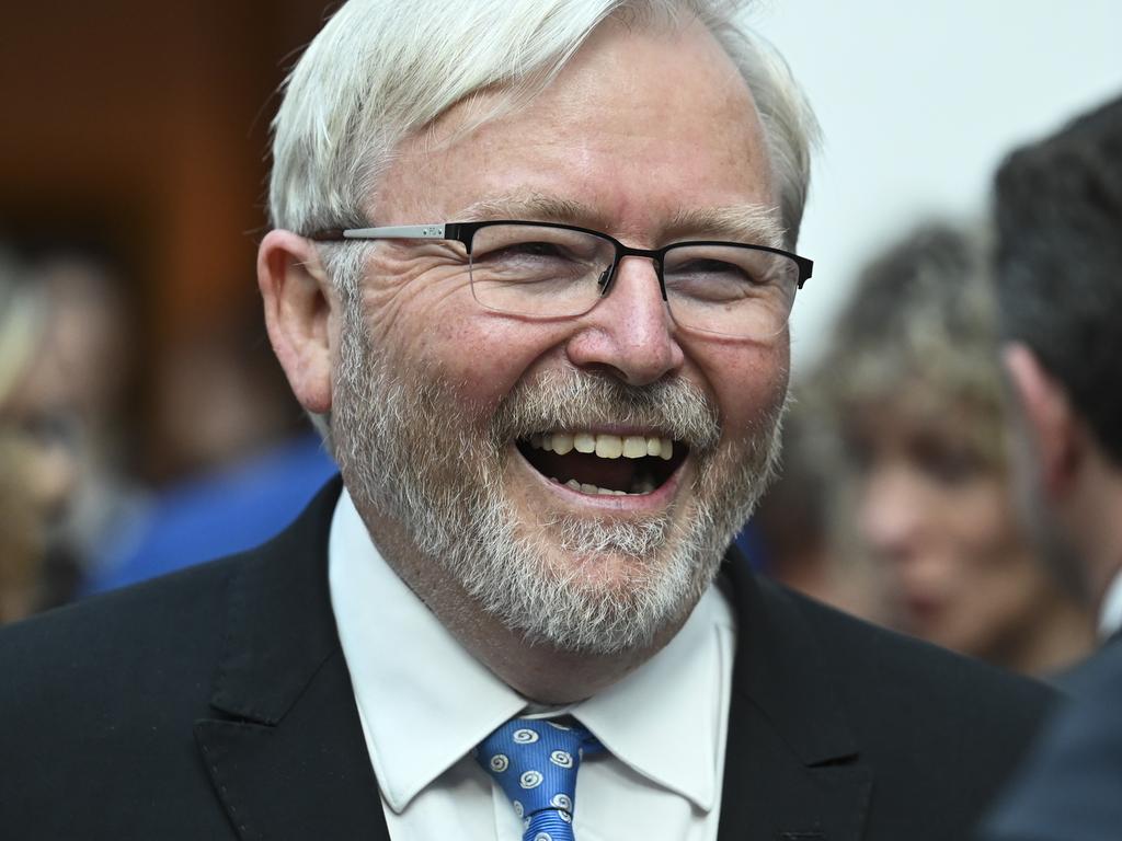 Kevin Rudd The Musical, written and directed by Leah Potter, will be staged in Darwin in February. Picture: NCA NewsWire / Martin Ollman