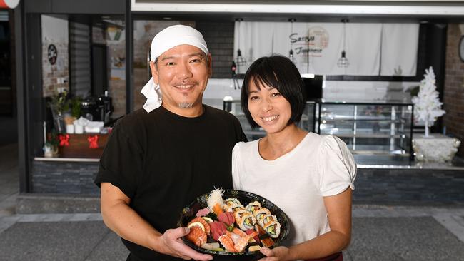 Satoshi and Hiroko Watanabe are bringing ‘traditional, authentic’ Japanese food to Townsville. Picture: Shae Beplate.