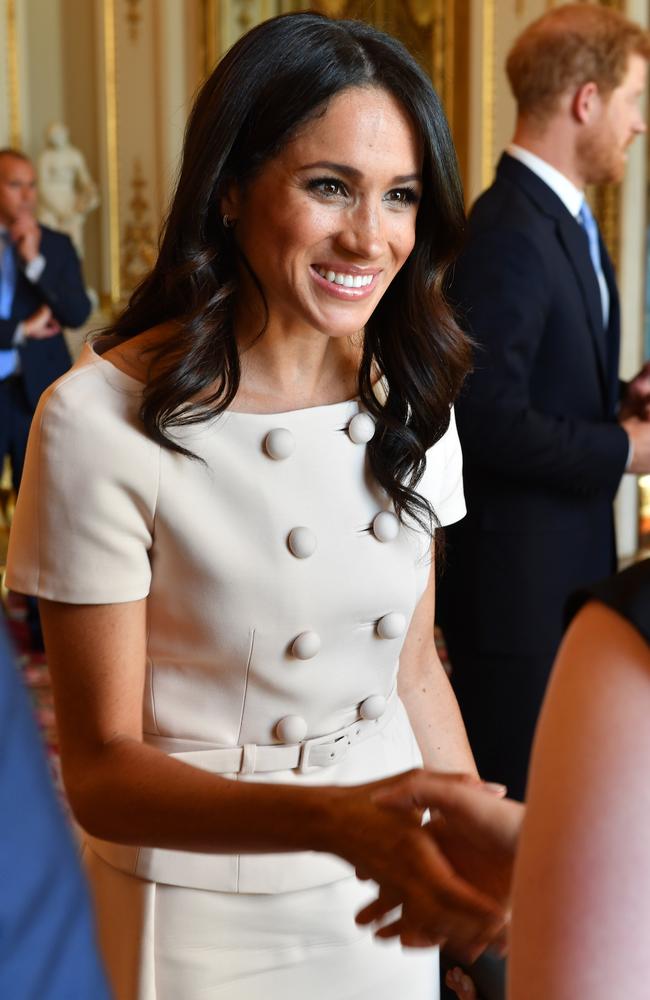 Meghan, Duchess of Sussex was criticised for “breaking” protocol. Picture: John Stillwell — WPA Pool/Getty Images