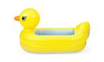 WHITE HOT INFLATABLE DUCK TUB: You can be sure the bath water is just right for your baby without constant testing and guessing with this cute tub from Munchkin. This award-winning baby inflatable bath tub has a special White Hot dot that turns white when the water is too hot, then turns blue when it's just right. The adorable ducky tub has a contoured headrest and is fully padded for your baby's total comfort. 
<a href="https://www.fruugoaustralia.com/munchkin-inflatable-safety-duck-bath/p-35342291-72021173			">BUY IT HERE</a>
