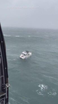 Giant Wave Capsizes Boat Amid Rescue Attempt Off Oregon Coast