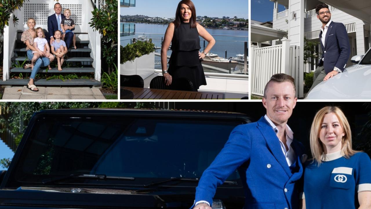 We take you inside the lavish lifestyles of Queensland's top real estate agents.