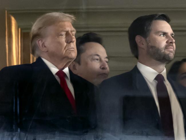 Donald Trump, Elon Musk and JD Vance. Picture: Kevin Dietsch/Getty Images/AFP