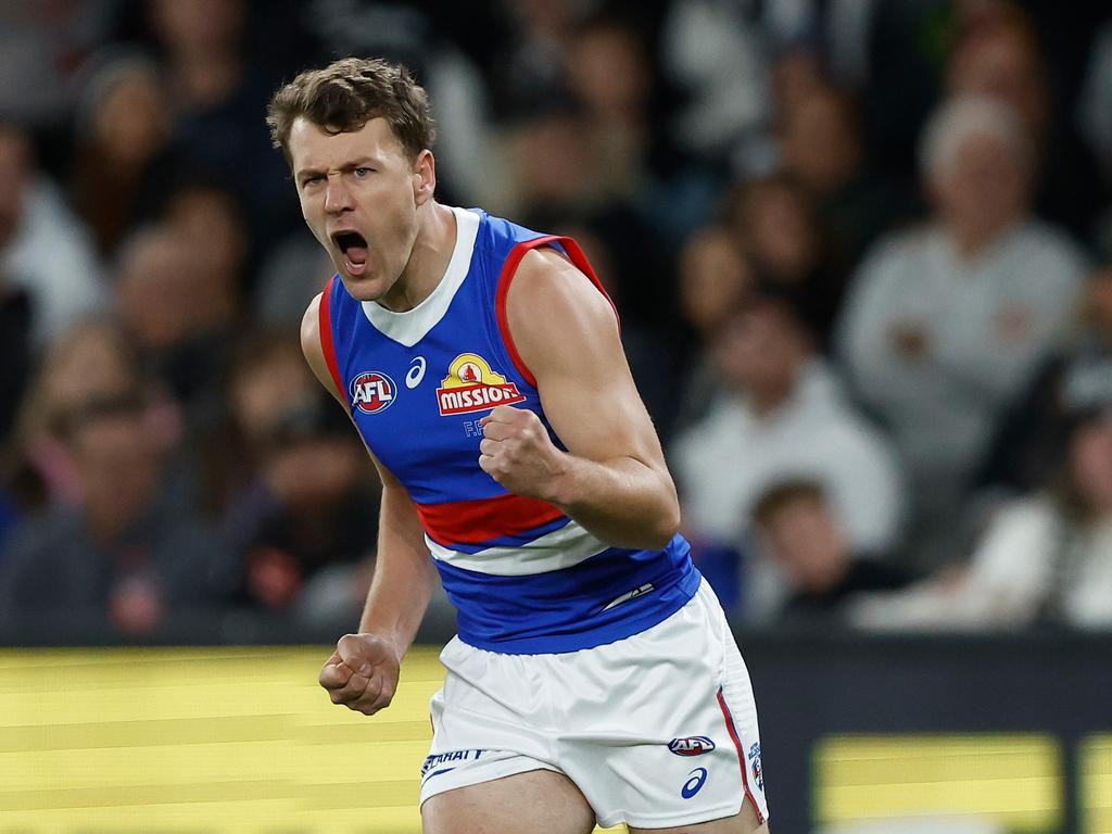 Jack Macrae finished his Bulldogs career on 249 games. Picture: Michael Willson/AFL Photos via Getty Images.