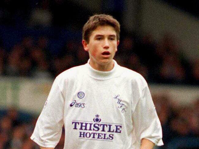 A fresh-faced Harry Kewell (17) playing for Leeds United in 1996. Soon enough, he was playing for Australia.