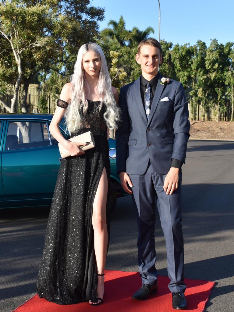 RIVERSIDE FORMAL: Sharlene Urosevic and Michael Geisser arrive at the Riverside Christian College Formal. Photo: Stuart Fast