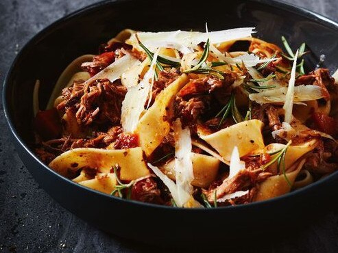 Slow-cooked lamb ragu with pappardelle.