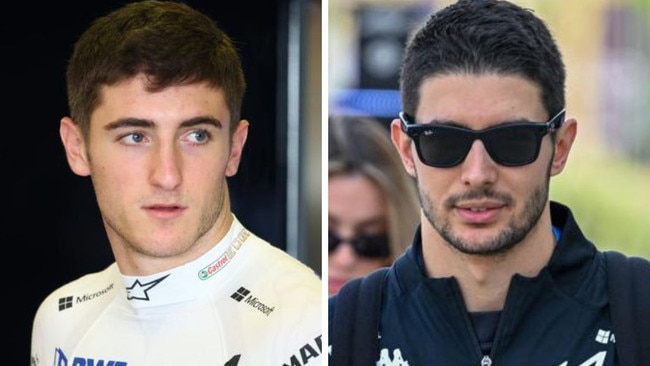 Jack Doohan and Esteban Ocon. Photos: Getty Images/AFP