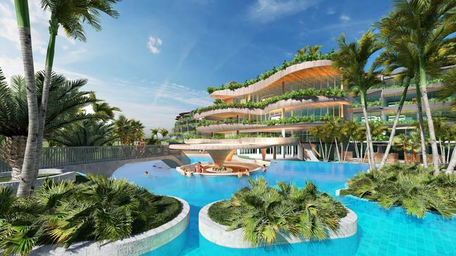 A render of the proposed $300 million luxury resort in Port Douglas. Picture: Supplied